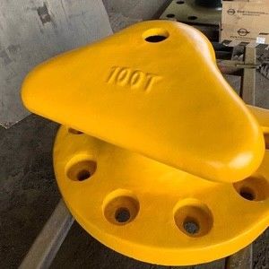 100T T Head Cast Iron HT200 Mooring Bollards Pier Bollards Polished large vessel