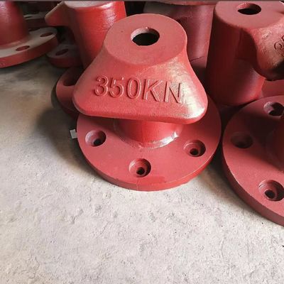 350KN Tee Type Cast Iron Ship's Bollard Mooring Bitts Galvanized Marine Boat Ship Shore