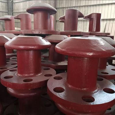 650KN Pillar Type Cast Iron Boat Bollard Ship Bollard Polished Mooring Protection