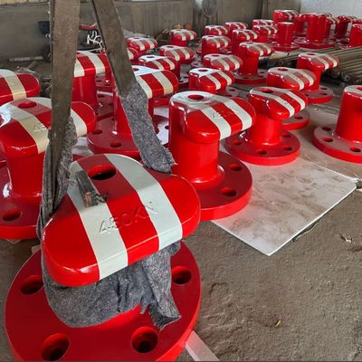 450KN Tee Type Cast Iron Cross Bitt Bollard Anchor Rods Polished Dock mooring