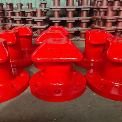 550KN T Type Pier Bollards Single Bitt Bollard Galvanized For Marine Outfitting