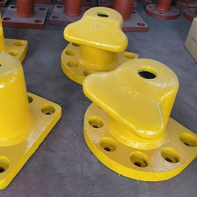 30T T Head Cast Steel ZG230-450 Yacht Bollard Mooring Bitts Polished Dock mooring