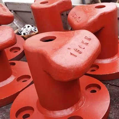 150KN Tee Type Cast Iron Ship Mooring Bollards Pier Bollards Polished Dock mooring