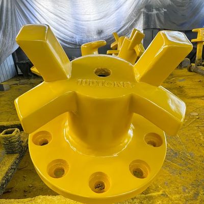 100T Horn Type Yacht Mooring Bollards Cast Iron HT200 Polished Ship Docking