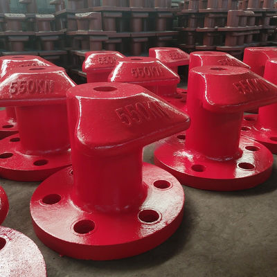 550KN T Head Cast Iron Mooring Bitts Casting Molds Galvanized For Marine Outfitting