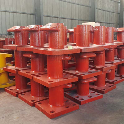 350KN Tee Type Cast Iron Ship's Bollard Mooring Bitts Galvanized Marine Boat Ship Shore