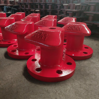 550KN T Type Cast Steel Small Boat Bollards Ship's Bollard Galvanized Dock mooring