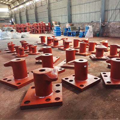 350KN Tee Type Cast Iron Ship's Bollard Mooring Bitts Galvanized Marine Boat Ship Shore