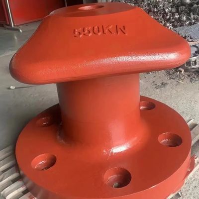 550KN T Type Cast Steel Small Boat Bollards Ship's Bollard Galvanized Dock mooring