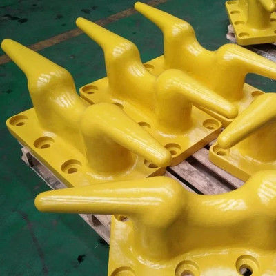 Cleat Type Cast Iron Bollard Jetty Cross Bitt Bollard 80T Galvanized Ship Docking