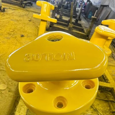 30T Tee Type Cast Iron Dock Bollards Cross Bitt Bollard Polished Ship docking