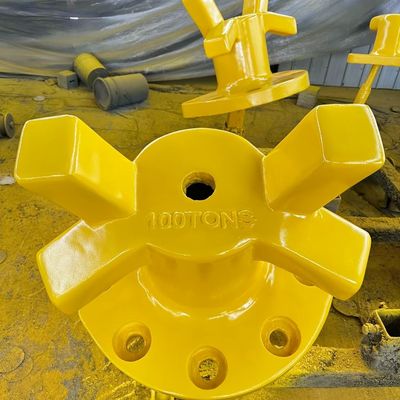 100T Horn Type Cast Iron Mooring Bollards Ship'S Bollard Polished Mooring Protection