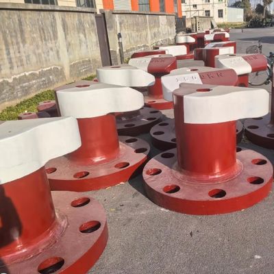 1500KN T Head Cast Iron T Head Bollard Boat Deck Bollards Polished Ship docking