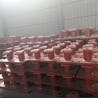 50KN Tee Type Cast Iron Ship's Bollard Small Boat Bollards Galvanized For Boats