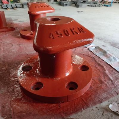 450KN T Type Cast Iron HT200 Boat Bollard Refractory Coating Polished For Boats