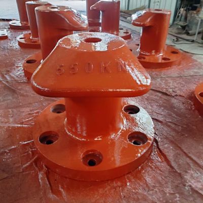 550KN T Head Cast Iron Mooring Bitts Casting Molds Galvanized For Marine Outfitting