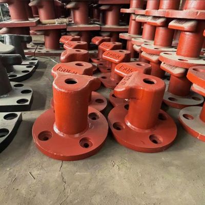 150KN Stainless Steel Mooring Bollards T Head Pier Bollards Galvanized Mooring Protection