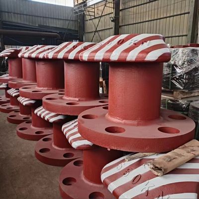 550KN T Type Cast Steel Small Boat Bollards Ship's Bollard Galvanized Dock mooring