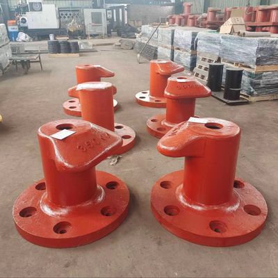 350KN T Type Cast Iron HT200 Port Bollard Dock Bollards Galvanized Marine Boat Ship Shore
