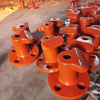 150KN Tee Type Cast Iron Ship Mooring Bollards Pier Bollards Polished Dock mooring