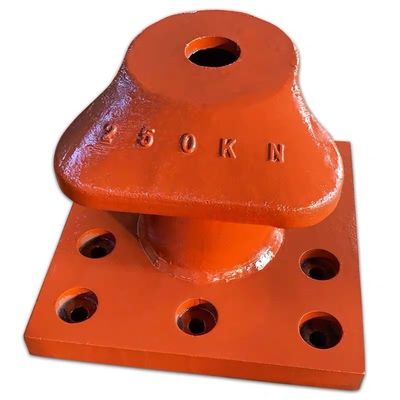 250KN T Type Cast Iron Mooring Bitts Yacht Bollard Polished Fixed security station for marine boat