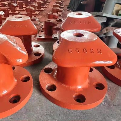 550KN T Type Cast Iron Boat Bollard Nuts And Washers Polished For Boats