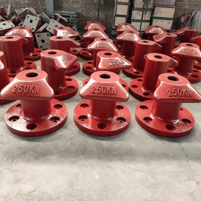 Tee Type 250KN Cast Iron HT200 Boat Mooring Bollard Galvanized Maritime Bollard