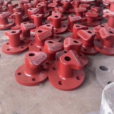 50KN Tee Type Cast Iron Stainless Steel Boat Bollards Port Bollard Polished For Marine Outfitting