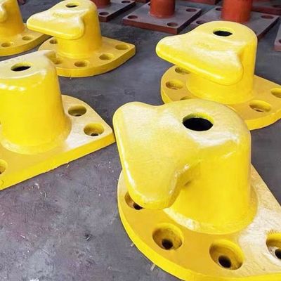30T Tee Type Cast Iron HT200 Boat Bollard Boat Deck Bollards Polished large vessel