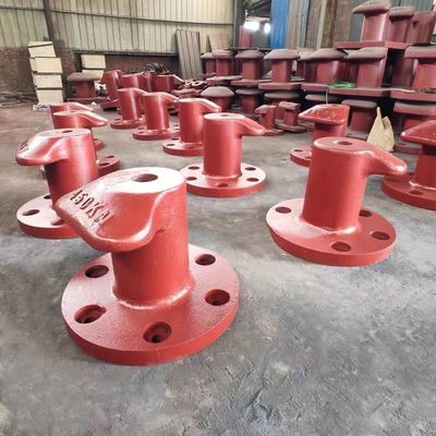 450KN T Head Cast Iron HT200 Dock Bollards Casting Molds Galvanized Marine Boat Ship Shore