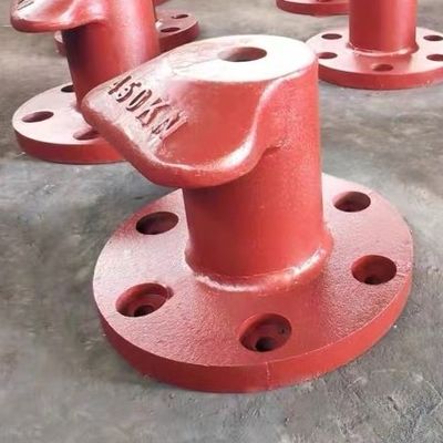 450KN Cast Steel ZG230-450 T Head Ship's Bollard Small Boat Bollards Polished Dock mooring