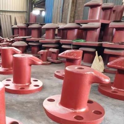 450KN Tee Type Cast Iron HT200 T Head Bollard Anchor Rods Galvanized Mooring Protection
