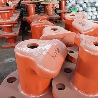 450KN Cast Steel ZG230-450 T Head Ship's Bollard Small Boat Bollards Polished Dock mooring