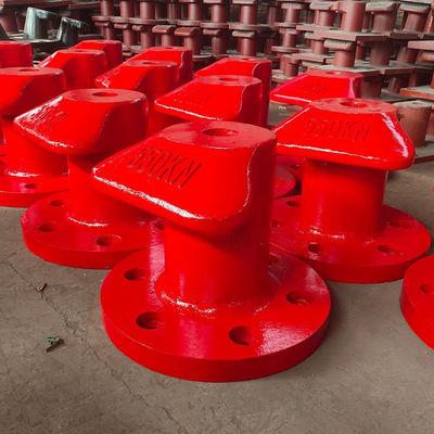 550KN T Type Pier Bollards Single Bitt Bollard Galvanized For Marine Outfitting
