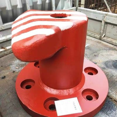 550KN T Type Cast Iron HT200 Bollards in Ship Pier Bollards Galvanized large vessel