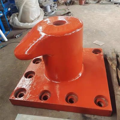 550KN T Type Cast Iron HT200 Bollards in Ship Pier Bollards Galvanized large vessel
