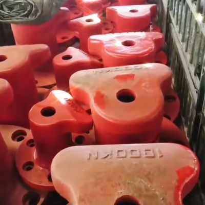 1000KN Cast Steel T Head Jetty Bollards Pier Bollards Galvanized Mooring Protection