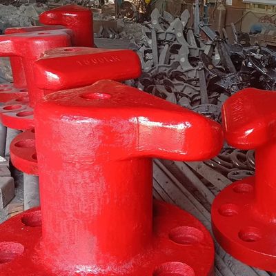 1000KN Cast Steel T Head Jetty Bollards Pier Bollards Galvanized Mooring Protection