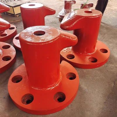 1000KN T Head Cast Iron HT200 Ship's Bollard Boat Mooring Bollards Polished For Boats