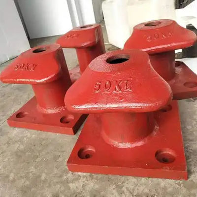 50KN Tee Type Cast Steel ZG230-450 Cross Bitt Bollard Yacht Bollard Galvanized Ship docking