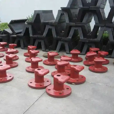 50KN T Type Cast Steel Small Boat Bollards Jetty Bollards Galvanized Mooring Protection