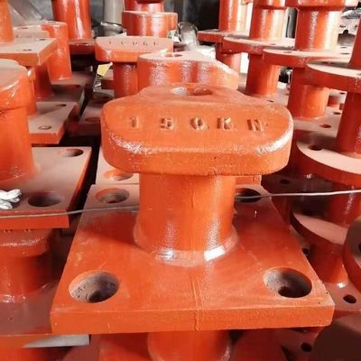 150KN Tee Type Cast Steel ZG230-450 Yacht Bollard Pier Bollards Painted Bitumen Ship docking