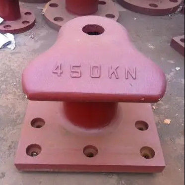 450KN Cast Steel ZG230-450 T Head Ship's Bollard Small Boat Bollards Polished Dock mooring