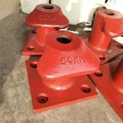 50KN T Type Cast Steel Small Boat Bollards Jetty Bollards Galvanized Mooring Protection