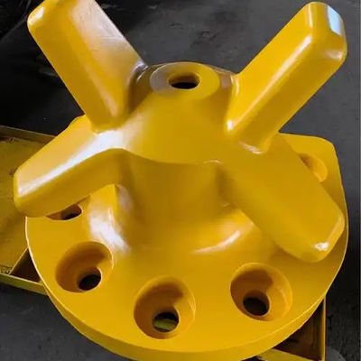 125T Horn Type Ductile Iron Dock Bollards Jetty Bollards Polished Mooring Protection