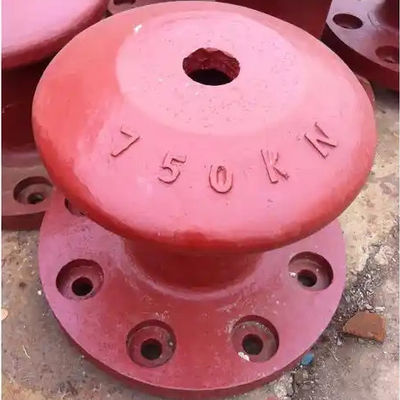 750KN Pillar Type Cast Iron Port Marine Bollards Polished Dock Mooring