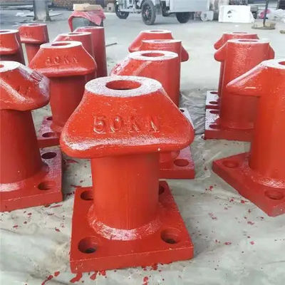 50KN T Type Cast Steel Small Boat Bollards Jetty Bollards Galvanized Mooring Protection