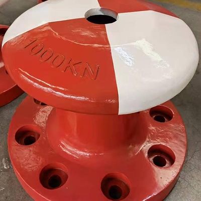 1000KN Cast Iron HT200 Boat Bollards Single Bitt Bollard Galvanized Dock Mooring