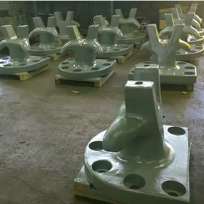 125T Horn Type Ductile Iron Dock Bollards Jetty Bollards Polished Mooring Protection