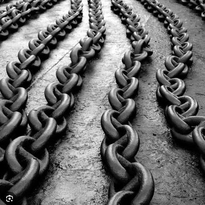 76mm Grade3 High - Strength Alloy Steel Spray Paint Stud Link Anchor Chain